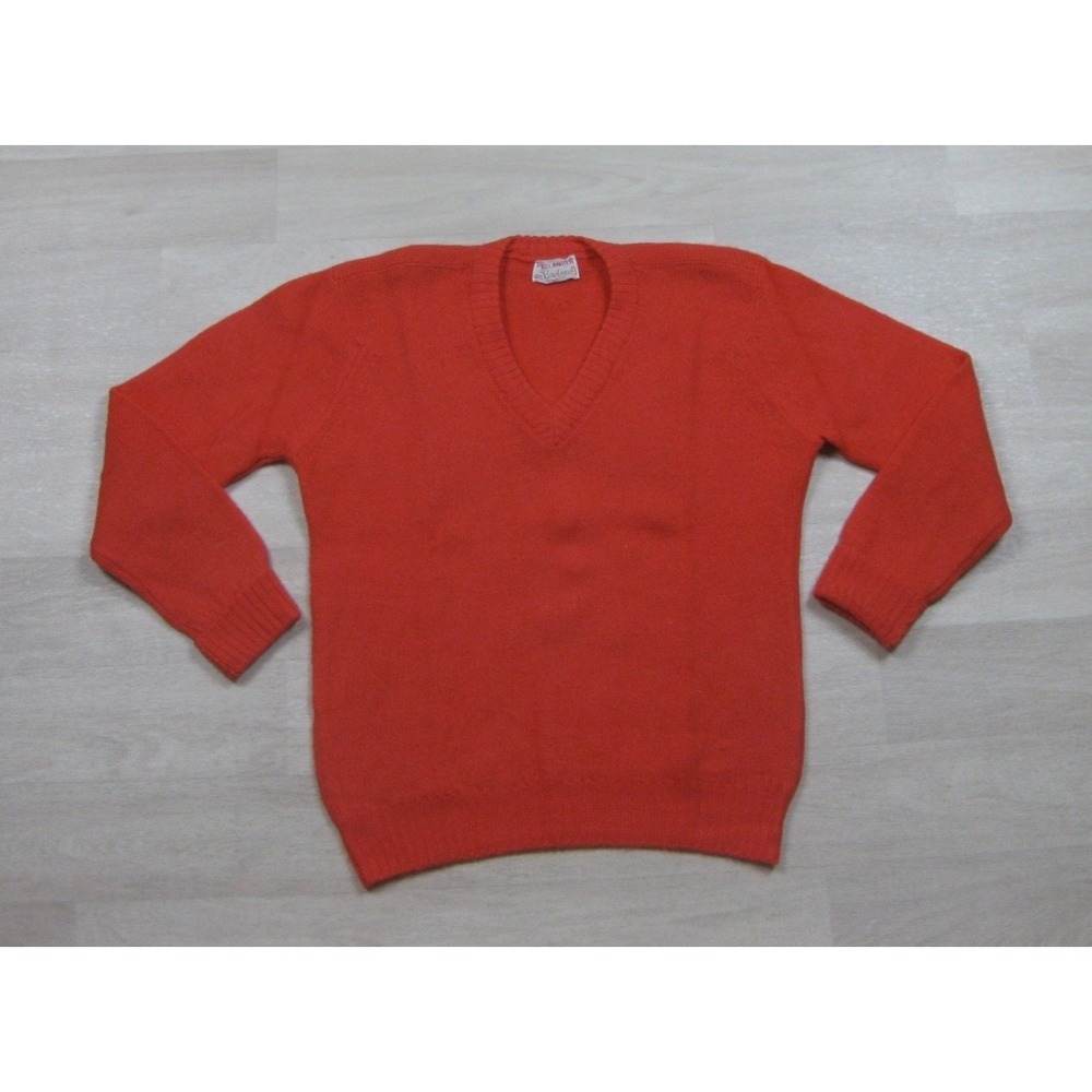 Vintage 50s Shaglander by Darlene Sweater Womens (38) 100% Wool‎ V Neck USA